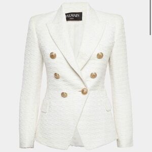 Balmain 6 Button tweed jacket NWT